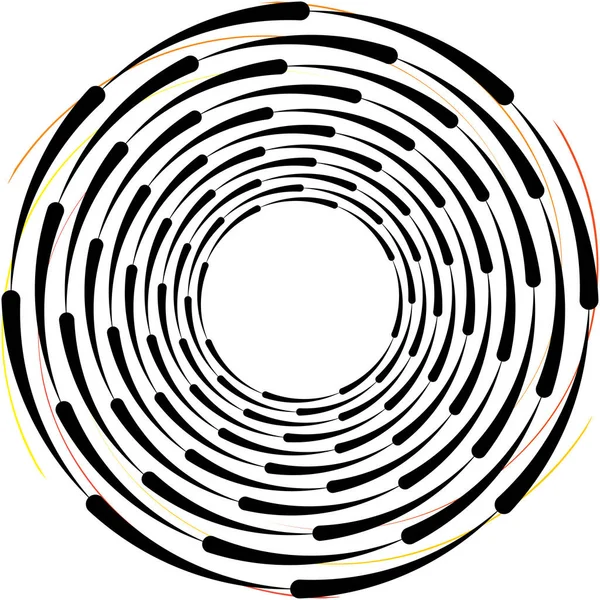 Sovrapposizione Astratta Spirale Vortice Vettore Vortice Voluta Elica Vertigini Cocleari — Vettoriale Stock