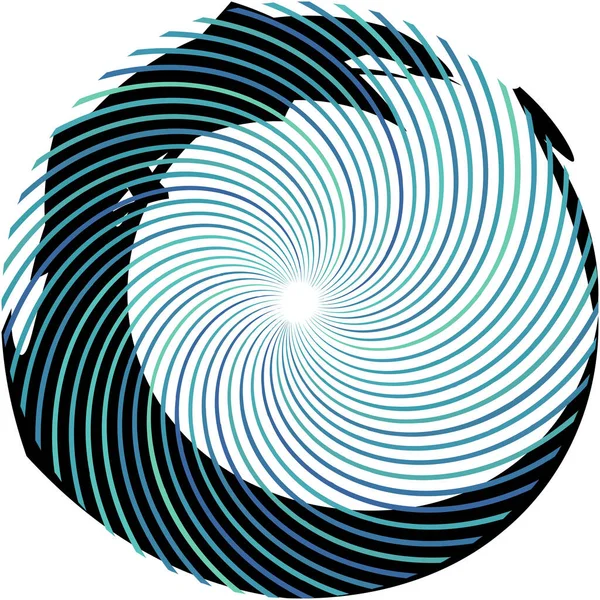 Espiral Abstracta Superpuesta Remolino Vector Giro Voluta Hélice Vértigo Coclear — Vector de stock