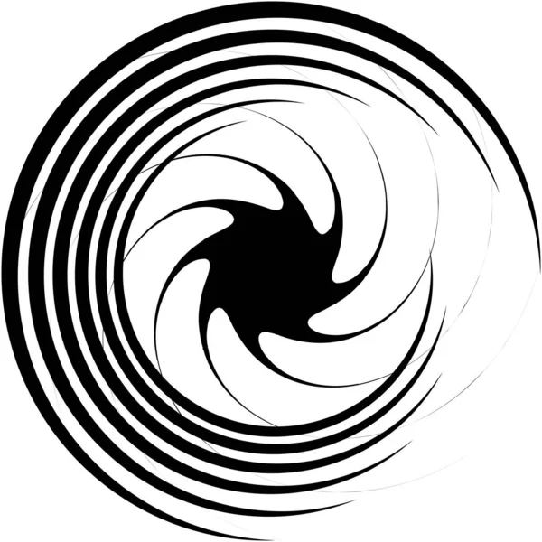 Espiral Abstracta Superpuesta Remolino Vector Giro Voluta Hélice Vértigo Coclear — Vector de stock