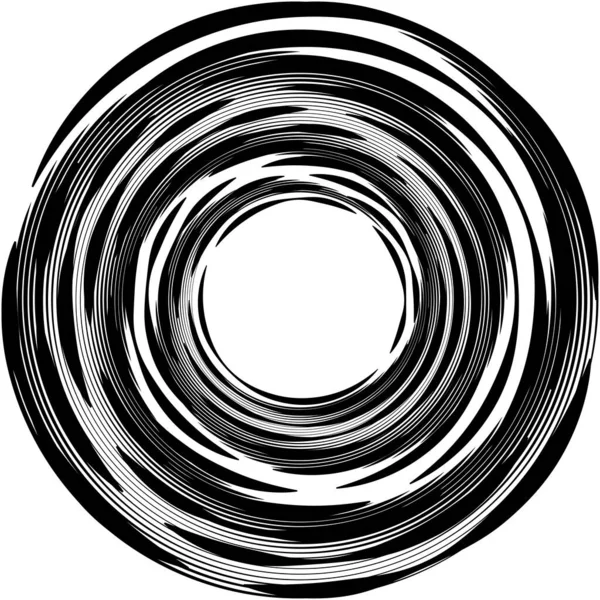 Espiral Abstracta Superpuesta Remolino Vector Giro Voluta Hélice Vértigo Coclear — Vector de stock