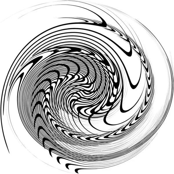 Espiral Abstracta Superpuesta Remolino Vector Giro Voluta Hélice Vértigo Coclear — Vector de stock