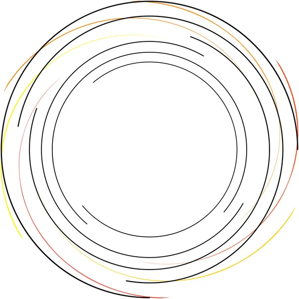 Superposition Abstraite Spirale Tourbillon Vecteur Tourbillon Volute Hélice Vertige Cochléaire — Image vectorielle