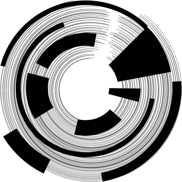 Överlagring Abstrakt Spiral Virvel Virvel Vektor Volute Helix Cochlear Vertigo — Stock vektor