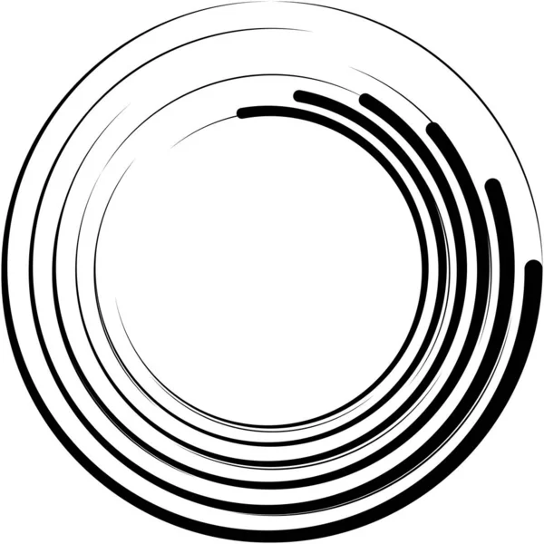 Sovrapposizione Astratta Spirale Vortice Vettore Vortice Voluta Elica Vertigini Cocleari — Vettoriale Stock