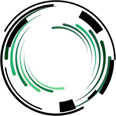 Soyut sarmal, girdap, dönme vektörü örtüşüyor. Volute, helix, koklear vertigo dairesel, geometrik çizim. Soyut çember