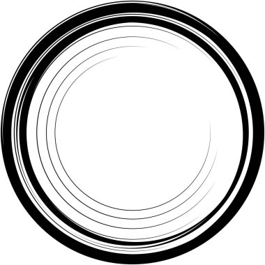 Soyut sarmal, girdap, dönme vektörü örtüşüyor. Volute, helix, koklear vertigo dairesel, geometrik çizim. Soyut çember