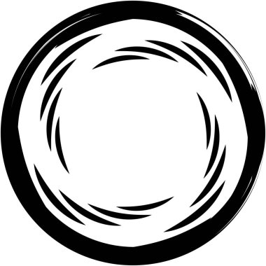 Soyut sarmal, girdap, dönme vektörü örtüşüyor. Volute, helix, koklear vertigo dairesel, geometrik çizim. Soyut çember