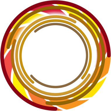 Soyut sarmal, girdap, dönme vektörü örtüşüyor. Volute, helix, koklear vertigo dairesel, geometrik çizim. Soyut çember