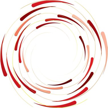 Soyut sarmal, girdap, dönme vektörü örtüşüyor. Volute, helix, koklear vertigo dairesel, geometrik çizim. Soyut çember