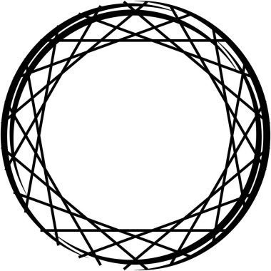 Soyut sarmal, girdap, dönme vektörü örtüşüyor. Volute, helix, koklear vertigo dairesel, geometrik çizim. Soyut çember