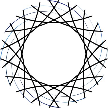 Soyut sarmal, girdap, dönme vektörü örtüşüyor. Volute, helix, koklear vertigo dairesel, geometrik çizim. Soyut çember