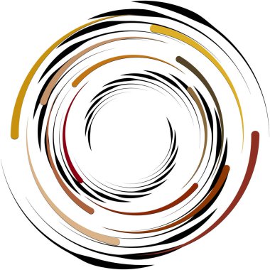 Soyut sarmal, girdap, dönme vektörü örtüşüyor. Volute, helix, koklear vertigo dairesel, geometrik çizim. Soyut çember