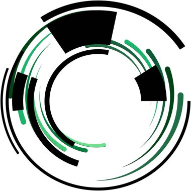 Soyut sarmal, girdap, dönme vektörü örtüşüyor. Volute, helix, koklear vertigo dairesel, geometrik çizim. Soyut çember