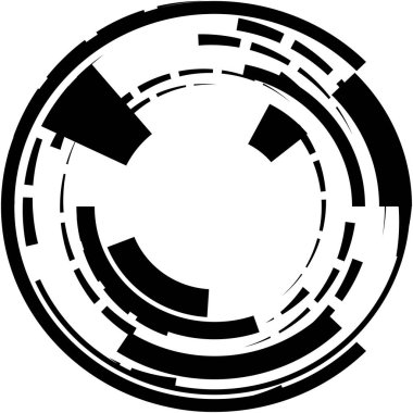 Soyut sarmal, girdap, dönme vektörü örtüşüyor. Volute, helix, koklear vertigo dairesel, geometrik çizim. Soyut çember