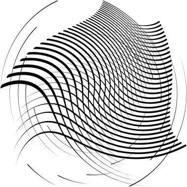 Soyut sarmal, girdap, dönme vektörü örtüşüyor. Volute, helix, koklear vertigo dairesel, geometrik çizim. Soyut çember