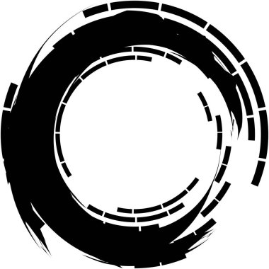 Soyut sarmal, girdap, dönme vektörü örtüşüyor. Volute, helix, koklear vertigo dairesel, geometrik çizim. Soyut çember