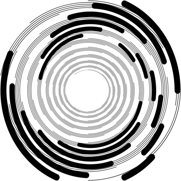 Espiral Abstracta Superpuesta Remolino Vector Giro Voluta Hélice Vértigo Coclear — Archivo Imágenes Vectoriales