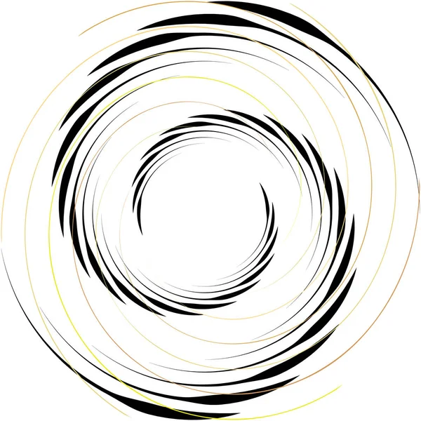 Espiral Abstracta Superpuesta Remolino Vector Giro Voluta Hélice Vértigo Coclear — Vector de stock