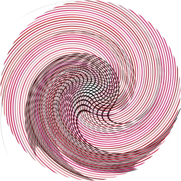 Abstracte Spiraal Draaikolk Wervelvector Voluut Helix Cochleaire Vertigo Cirkelvormig Geometrische — Stockvector