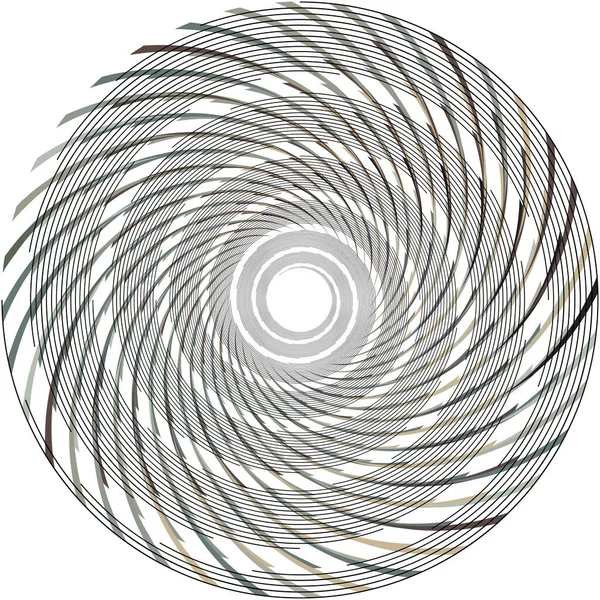 Espiral Abstracta Superpuesta Remolino Vector Giro Voluta Hélice Vértigo Coclear — Archivo Imágenes Vectoriales