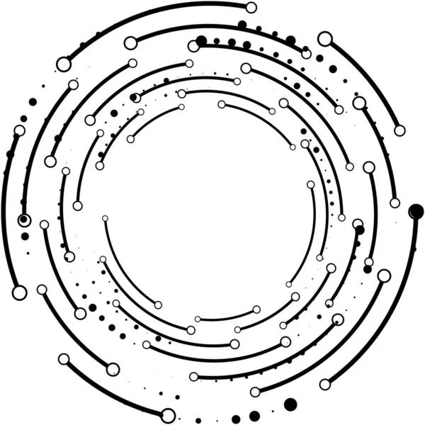 Superposition Abstraite Spirale Tourbillon Vecteur Tourbillon Volute Hélice Vertige Cochléaire — Image vectorielle