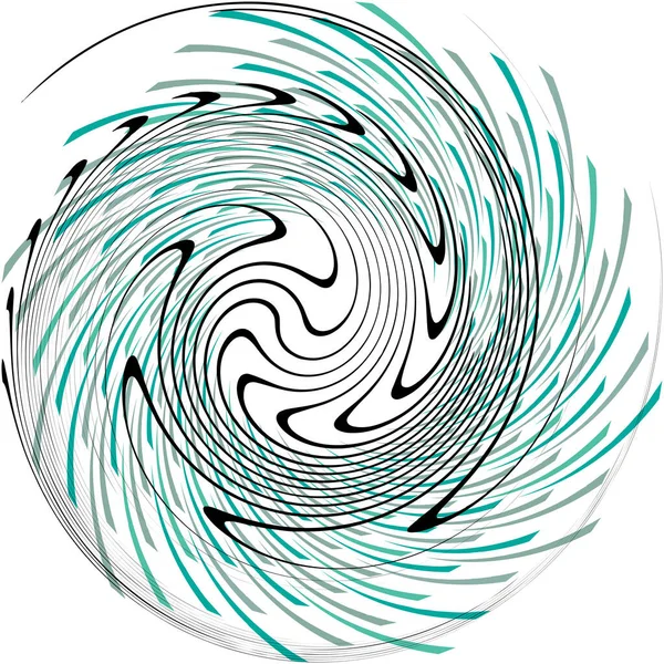 Soyut sarmal, girdap, dönme vektörü örtüşüyor. Volute, helix, koklear vertigo dairesel, geometrik çizim. Soyut çember
