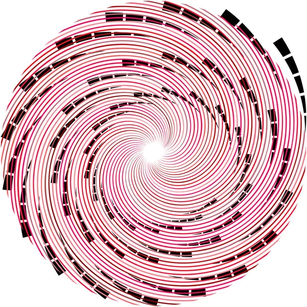 Espiral Abstracta Superpuesta Remolino Vector Giro Voluta Hélice Vértigo Coclear — Vector de stock