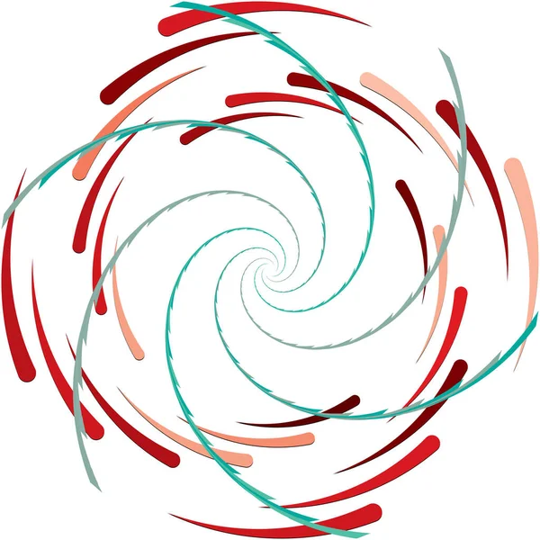 Sobreposição Abstrato Espiral Redemoinho Twirl Vetor Voluta Hélice Vertigem Coclear — Vetor de Stock