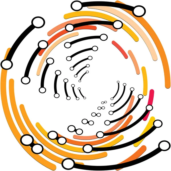 Espiral Abstracta Superpuesta Remolino Vector Giro Voluta Hélice Vértigo Coclear — Archivo Imágenes Vectoriales