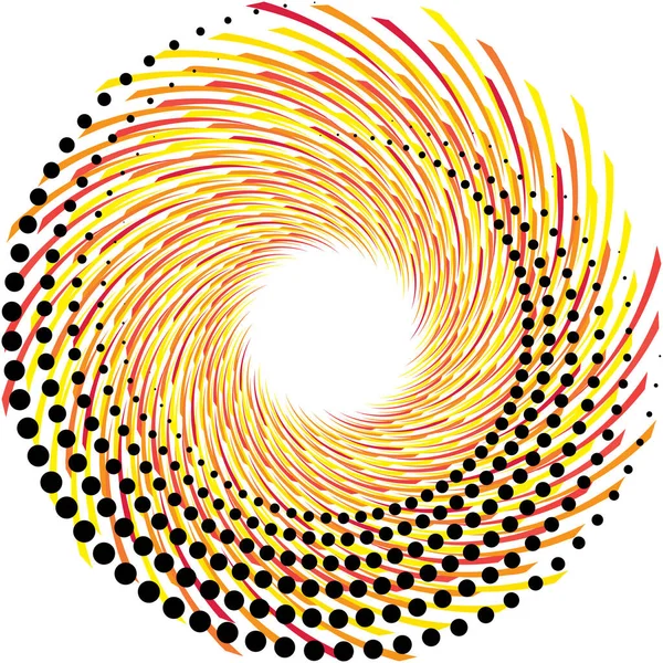 Sovrapposizione Astratta Spirale Vortice Vettore Vortice Voluta Elica Vertigini Cocleari — Vettoriale Stock