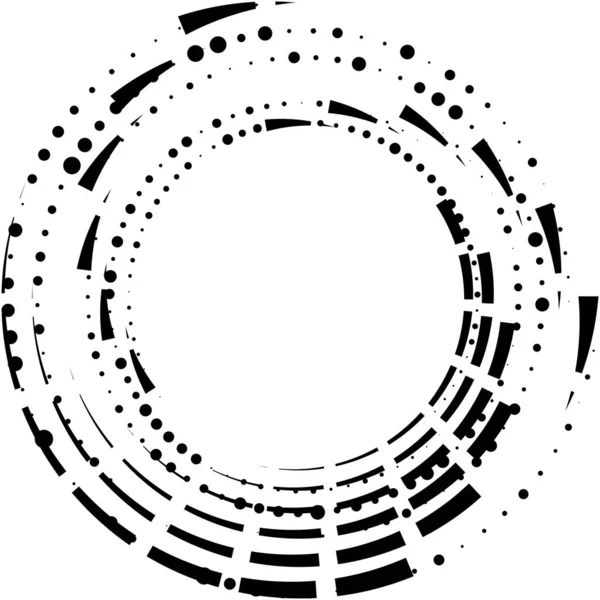 抽象的なスパイラル 渦巻き ツイルベクトルを上書きします ヴォリュート らせん 人工内耳のめまいの円形 幾何学的なイラスト 概要円 — ストックベクタ