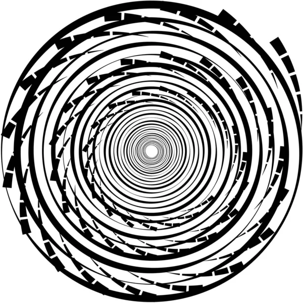 Espiral Abstracta Superpuesta Remolino Vector Giro Voluta Hélice Vértigo Coclear — Archivo Imágenes Vectoriales