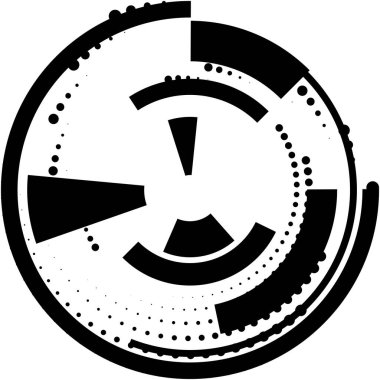 Soyut sarmal, girdap, dönme vektörü örtüşüyor. Volute, helix, koklear vertigo dairesel, geometrik çizim. Soyut çember