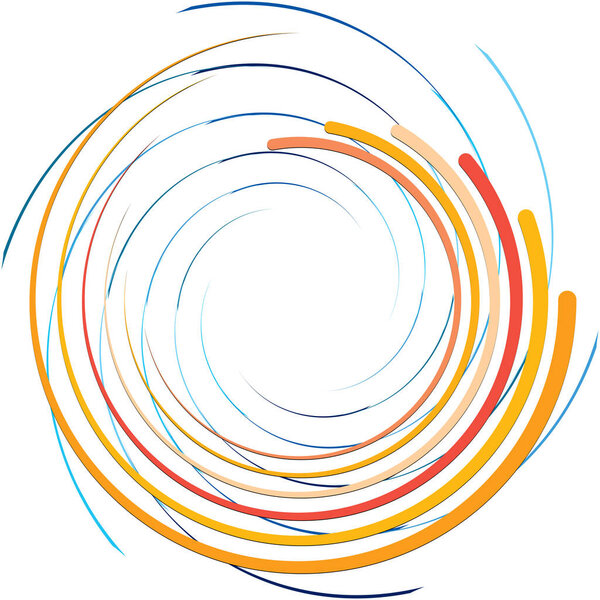 Overlaying abstract Spiral, Swirl, Twirl vector. Volute, helix, cochlear vertigo circular, geometric illustration. Abstract circle