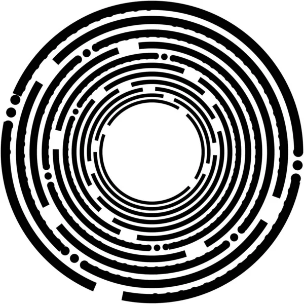 Überlagerung Abstrakter Spirale Wirbel Wirbelvektor Volute Helix Cochlea Schwindel Kreisförmig — Stockvektor