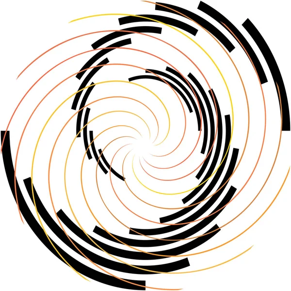 Espiral Abstracta Superpuesta Remolino Vector Giro Voluta Hélice Vértigo Coclear — Vector de stock