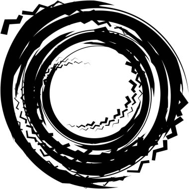 Soyut sarmal, girdap, dönme vektörü örtüşüyor. Volute, helix, koklear vertigo dairesel, geometrik çizim. Soyut çember