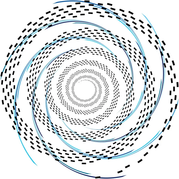 Superposition Abstraite Spirale Tourbillon Vecteur Tourbillon Volute Hélice Vertige Cochléaire — Image vectorielle