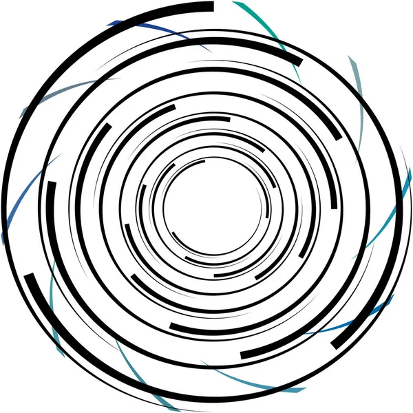 Absztrakt Spirál Örvény Forgó Vektor Volute Helix Cochlearis Vertigo Körkörös — Stock Vector