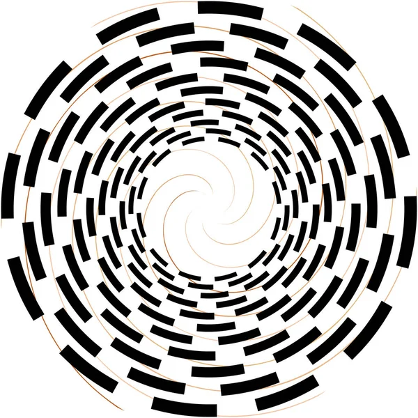 Sovrapposizione Astratta Spirale Vortice Vettore Vortice Voluta Elica Vertigini Cocleari — Vettoriale Stock