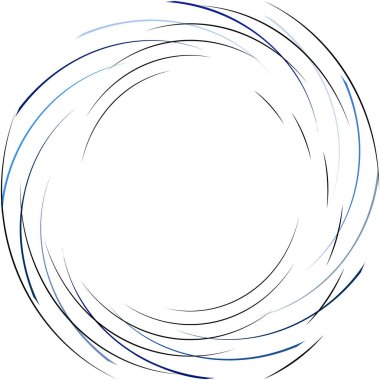 Soyut sarmal, girdap, dönme vektörü örtüşüyor. Volute, helix, koklear vertigo dairesel, geometrik çizim. Soyut çember