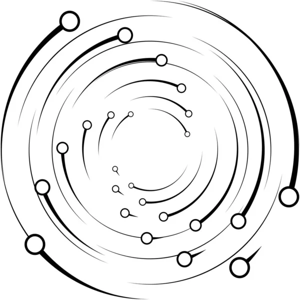 Überlagerung Abstrakter Spirale Wirbel Wirbelvektor Volute Helix Cochlea Schwindel Kreisförmig — Stockvektor