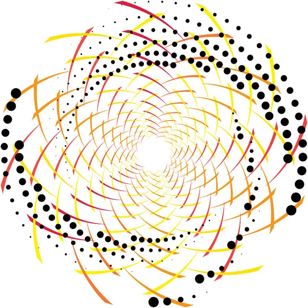 Överlagring Abstrakt Spiral Virvel Virvel Vektor Volute Helix Cochlear Vertigo — Stock vektor