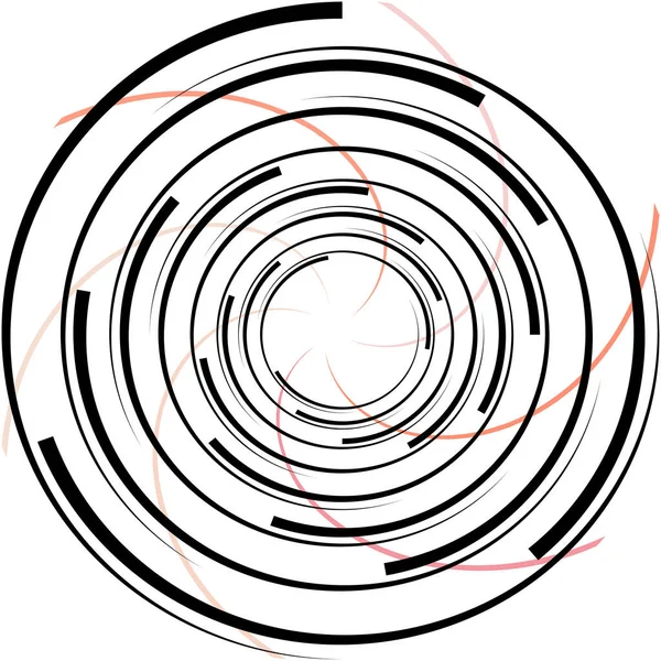 Überlagerung Abstrakter Spirale Wirbel Wirbelvektor Volute Helix Cochlea Schwindel Kreisförmig — Stockvektor