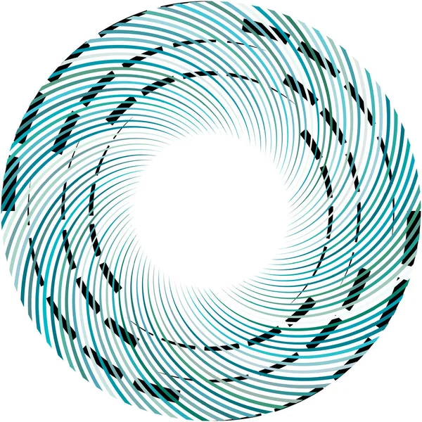 Espiral Abstracta Superpuesta Remolino Vector Giro Voluta Hélice Vértigo Coclear — Vector de stock