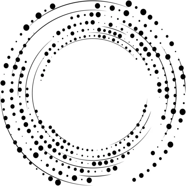 Abstracte Spiraal Draaikolk Wervelvector Voluut Helix Cochleaire Vertigo Cirkelvormig Geometrische — Stockvector