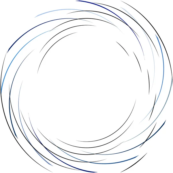 Sobreposição Abstrato Espiral Redemoinho Twirl Vetor Voluta Hélice Vertigem Coclear — Vetor de Stock