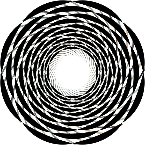 Superposition Abstraite Spirale Tourbillon Vecteur Tourbillon Volute Hélice Vertige Cochléaire — Image vectorielle