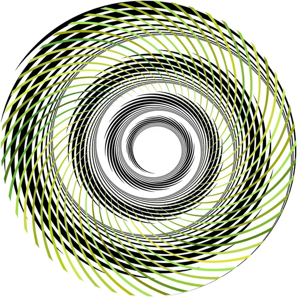 Soyut Sarmal Girdap Dönme Vektörü Örtüşüyor Volute Helix Koklear Vertigo — Stok Vektör