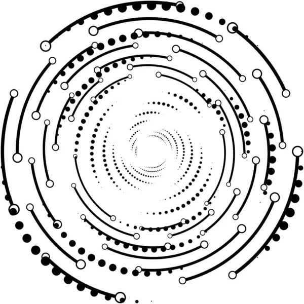 Soyut Sarmal Girdap Dönme Vektörü Örtüşüyor Volute Helix Koklear Vertigo — Stok Vektör